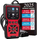 2025 New OBD2 Scanner Diagnostic Tool - Check Engine Light Code Reader with Reset, Battery Voltage Tester, Modes 6 & 8, Suitable for All OBD II Protocol Car & Truck Since 1996 - Image 2