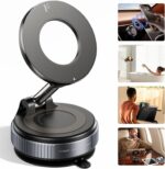 2026 Upgraded Vacuum Magnetic Car Phone Holder 360° Reinforced 96LBS Ultra Suction Cup Phone Mount for MagSafe Cell Phone Holders for Your Car/Gym/Mirror Mount for iPhone & Android - Image 2