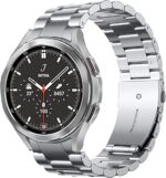 20mm No Gaps Stainless Steel Band Strap,Curved end Metal Bracelet,Men Women Replacement Bands for Samsung Galaxy Watch 5/4 44mm 40mm - Image 2
