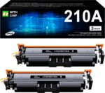 210A 210X Toner Cartridges 2 Pack - Replacement for HP 210A Black, Works for HP Color Laserjet Pro MFP 4301fdw Wireless Printer, MFP Pro 4301fdn 4201dw 4201dn,Color Pro MFP 4301 4201 Series Printer - Image 2