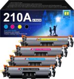 210A 210X Toner Cartridges 4 Pack | Replacement for HP 210A 210X Compatible with HP Color Laserje Pro MFP 4301fdw Wireless Printer MFP Pro 4301fdn 4201dw 4201dn,Color Pro MFP 4301 4201 Series Printer - Image 2