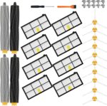 22 Pcs 800 900 Series Replacement Parts for iRobot Roomba 960 980 805 850 860 861 864 870 871 880 890 891 960 980 981 985 961 Vacuum Accessories,2 Set Roller Brushes,8 Filters,10 Side Brushe - Image 2