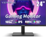 24 Inch Gaming Monitor with 165hz/144hz, IPS 1ms, FHD 1080p and HDR 10 | PC Computer Monitor with 105% sRGB, Bluelight Filter, 2 HDMI & 1 DP Port, Support Freesync and Wall Mounted - Image 2