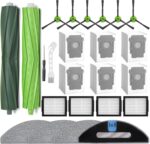 24 Pack Replacement Parts for iRobot Roomba Combo i5, i5+, j5, j5+, i3+ Vacuum Accessories Kit, 2 Main Brush, 4 Hepa Filters, 4 Mop Pads, 6 Side Brush, 6 Dust Bags, 1 Clean Tool 1 Screwdriver - Image 2