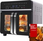 24Qt Large Air Fryer Oven French Door 15 in 1 Multi-Function Digital Controls Convection Oven Stainless Steel Dual Zone Electric Oven Toaster Combo with 13 Accessories & Cookbook - Image 2