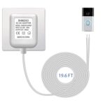24V Doorbell Power Supply,24V Video Doorbell Power Adapter,Compatible with Arlo Nest Wyze Eufy Ring Doorbell Transformer (White 19.6 Feet) - Image 2