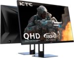 27” Gaming Monitor 180Hz QHD(2560× 1440p), 1MS,Fast IPS Monitor,122% sRGB,1X DP & 2X HDMI,HDR 10,VESA,FreeSync 144Hz 2K Monitor Black - Image 2