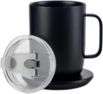 2pcs Coffee Mug Lid Replacement for 14oz Ember Temperature Control Smart Mug 2, No Spill and Insulation Lid with Sealing Silicone Ring, Tritan Material, BPA-Free (14oz, White) - Image 2