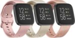 3 Pack Bands Compatible with Fitbit Versa 2 Bands, Classic Soft Replacement Wristbands for Fitbit Versa 2 Smart Watch Women Men - Image 2