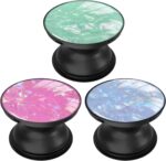 3 Pack Expandable Mobile Cell Phone Stand Grip Cellphone Holder Kickstand for Smartphone - Glitter Pink Green Blue - Image 2