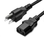 3 Prong Power Cord 15ft Long C13 Universal AC Electric Cable Replacement for Computer, Monitor, Printer, Desktop, PC, PSU Power Supply - Image 2