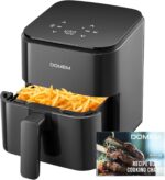 3 Qt Compact Air Fryer with Non-Stick Basket and Rack, User Friendly Simple Touchscreen, Cook in Simple Steps, Low-Oil Cooking Small Air Fryer, Space Saving Cooker - Image 2