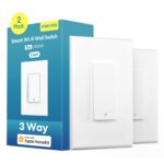 3 Way Smart Switch, Meross Smart Light Switch Compatible with Apple Homekit, Siri, Alexa & SmartThings, 2.4Ghz Wi-Fi Light Switch Remote Control Schedule, Neutral Wire Required 2 Pack,White - Image 2