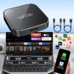 3 in 1 Car TV Mate Pro with Wireless Carplay Adapter & Android Auto Adapter, HDMl Multimedia TV Stick Converter, Cast Fire T V/Game/YouTube/Netflix to Car for Wired CarPlay and Most Streaming Devices - Image 2