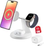 3 in 1 Wireless Charging Station for Apple Device: Fast Charging Station for iPhone and Watch with MagSafe, Stable Charger Stand for iPhone 12-16 & iWatch & AirPods - Image 2