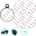 4 Pack 2.76"(70mm) [EASY TO PEEL OFF] Very High Bond Sticky Adhesive Replacement,Circle Double Sided Pads Gule for Dashboard / Windshield Suction Cup Car Phone Holder Cellphone Cradle Mounts (White) - Image 2