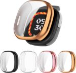 4 Pack Case Compatible with Fitbit Ace LTE Watch Screen Protector, Soft TPU Face Cover Scratch Resistant Full Protective Bumper Set Accessories for Google Fitbit Ace LTE - Image 2