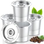 4 Pack Reusable K Cups Coffee Pods for Keurig 1.0: Stainless Steel Refillable K Cup - Reusable Coffee Filter for Keurig 1.0 Coffee Maker, Permanent, Eco-Friendly, Innovative Design - Image 2