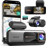 4K+2K Dual Dash Cam Front and Rear, Dashcam with Voice Control, Sony IMX415, ADAS Driver Alerts, Starry Night Vision, 24/7 Parking Monitor, 5.8GHz WiFi & GPS, Free 64GB Card, Loop Recording - Image 2