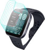 [5 Pack] for Amazfit Bip 6 Screen Protector 1.97" HD Clear Soft PET Film [Case Friendly] [Anti-Scratch] [Bubble Free] Smartwatch Screen Protector for Amazfit Bip 6 Smart Watch 46mm - Image 2