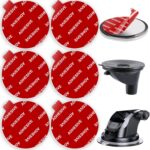 6 Pack 53mm(2.09inch) Adhesives for Suction Cup Replacement, AZXYI Windshield Mount Adhesive Replacement Kit, Compatible with Mounting Disk, GPS Dash Cam and Socket Car Dashboard Suction Cup Mount - Image 2