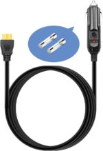 6.8FT Portable12V/24V car Charger Suitable Compatible Ecoflow Delta/River, Bluetti EB55, Anker 757/767 and XT60 connectors Solar Power Plants, for Ecoflow Wave 2 Cigarette Lighter Cables - Image 2