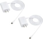 6ft Power Adapter Compatible with Google Mesh Home WiFi System Power Cable - USB Type C (2 Pack) - Image 2