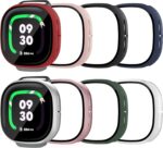 8 Pack Case for Fitbit Google Ace LTE with Tempered Glass Screen Protector, Shockproof Hard PC Bumper, Scratch Resistant Full Protective Cover Compatible with Fitbit Ace LTE Smartwatch - Image 2