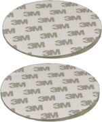 80mm(3.15") Circular Adhesive Plastic Disc/One Side Coated Stick Pad for Suction Cup Items,2pcs - Image 2