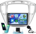 8Core 6+128G Car Radio for Toyota Highlander 2000-2007:Android 13 Car Stereo Wireless Carplay Android Auto, 9'' IPS Touch Screen with Bluetooth 5.0 Upgrade for Highlander with GPS FM RDS DSP - Image 2