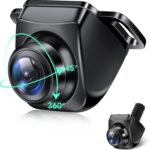 AHD 1080P Backup Camera 360°Rotatable Back up Camera for Cars Reverse Camera for Truck Super Night Vision IP69K Waterproof Rear/Front/Side View Camera w 170° Wide Angle Reverse Line, No Drilling - Image 2