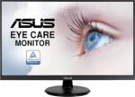 ASUS 27” 1080P Monitor (VA27DQ) - Full HD, IPS, 75Hz, Speakers, Adaptive-sync/FreeSync™, Low Blue Light, Flicker Free, VESA Mountable, Frameless, HDMI, VGA, DisplayPort, Tilt Adjustable, BLACK - Image 2