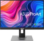 ASUS ProArt Display PA248QV 24.1” WUXGA (1920 x 1200) 16:10 Monitor, 100% sRGB/Rec.709 ΔE < 2, IPS, DisplayPort HDMI D-Sub, Calman Verified, Anti-glare, Tilt Pivot Swivel Height Adjustable, Black - Image 2