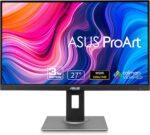 ASUS ProArt Display PA278QV 27” WQHD (2560 x 1440) Monitor, 100% sRGB/Rec. 709 ΔE < 2, IPS, DisplayPort HDMI DVI-D Mini DP, Calman Verified, Anti-glare, Tilt Pivot Swivel Height Adjustable, Black - Image 2
