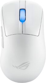 ASUS ROG Keris II Ace Wireless Gaming Mouse, 54g Lightweight, AimPoint Pro 42K Optical Sensor, Optical Micro Switches, SpeedNova Wireless, ROG Polling Rate Booster, Esports & FPS Gaming, White - Image 2