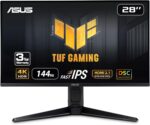 ASUS TUF Gaming 28” 4K 144HZ DSC HDMI 2.1, Monitor (VG28UQL1A) - UHD (3840 x 2160), Fast IPS, 1ms, Extreme Low Motion Blur Sync, G-SYNC Compatible, FreeSync Premium, Eye Care, DCI-P3 90%,BLACK - Image 2