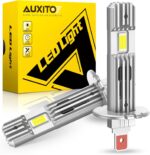 AUXITO 2025 Upgraded H1 LED Light Bulb, 1:1 Mini Size 6500K White, No Adapter Required Easy install, H1ll Fanless LED Kit Fog lights, Canbus Ready, Pack of 2 - Image 2