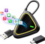 AUXITO Wireless CarPlay Adapter(2025 Upgraded), 2 in 1 CarPlay and Android Auto Wireless Adapter Convert Wired CarPlay to Wireless, Plug & Play No Latency for iPhone & Android for Cars from 2015 - Image 2