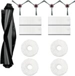 Accessory Set for Yeedi Mop Station Pro Accessories Robot Vacuum Cleaner Replacement Parts with Main Brush * 1,Side Brush * 4, Mop Pads Wipes * 4,Hepa Filters *4 - Image 2