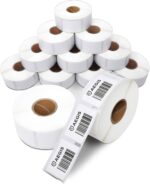 Aegis Adhesives - Compatible Direct Thermal Labels Replacement for DYMO 30347 (1" X 1-1/2") Library Book Spine - Use with Labelwriter 450, 450 Turbo, 4XL Printers (12 Rolls) - Image 2