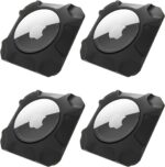Airtag Holder Strong Case Stick-On Mount for Airtag Protective Pasteable Accessories Air Tag Case with Apple AirTag Hidden Protective Location Tracker (4 Packs Black) - Image 2