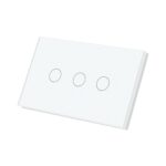 Alexa Light Switch Need Neutral Wire No Hub Required,2.4GHz WiFi Switch Glass Panel APP Control Work with Tuya/Smart Life,White 3 Gang - Image 2