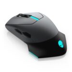 Alienware Wired/Wireless Gaming Mouse AW610M: 16000 DPI Optical Sensor - 350 Hour Rechargeable Battery, 7 Buttons, 3-ZONE 16.8m AlienFX RGB Lighting, Edge-Free Design, Ergonomic, Dark Side of the Moon - Image 2