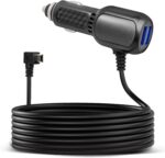Anina Mini USB Dash Cam Power Cord Adapter 10FT for Rexing V1 V1P ProV5 V3, Byakov S6, Rove R2-4K Car Dashboard Camera Dual USB Charger Power Supply Cable Mini-B - Image 2