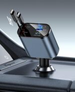 Anker 100W 4-in-1 Fast Car Charger - Retractable Cables, 2 Ports - Compatible with iPhone 15/14/13/12, Galaxy, Pixel - Image 2