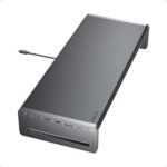 Anker USB-C Hub, 10-in-1 Aluminum Monitor Stand with 100W PD, 5Gbps USB Ports, and 4K@60Hz HDMI Display, Built-in 3.3 ft Cable, Clutter-Free Desk for MacBook, Dell, and Full-Function USB-C Devices - Image 2