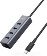 Anker USB C Hub, 4 USB 3.0 Ports, Aluminum USB-C to USB Adapter, Compatible with MacBook Pro 2018/2017, ChromeBook, XPS, Galaxy S9/S8, and More Devices - Image 2
