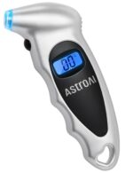 AstroAI Tire Pressure Gauge Digital 0-150PSI (Accurate in 0.1 Increments), 4 Units Stocking Stuffers for Car Truck Bicycle with Backlight LCD and Presta Valve Adaptor, Sliver - Image 2