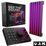 Audio Radar with Surround Vision Technology™, LED Sound Detection for PC/Xbox/PS5, FPS & Deaf Gamers, Works With Most Video Games, Fits 24-65” Gaming Monitor, TV, Works With Or w/o Gaming Headset - Image 2