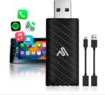 AutoSky Wireless CarPlay Adapter 2023 Pro Edition - Fastest and Most Compact Wireless CarPlay Adapter Factory Wired CarPlay Cars – USB-A and USB-C Cables – Wired CarPlay Required - Image 2